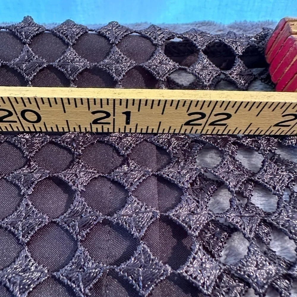 ANN Taylor Black cut out overlay over mini pencil skirt‎ size 8 #s1125
